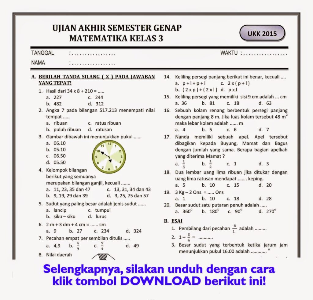 3 Rahasia Soal UTS Kelas 4 Tema 7 Semester 2 dari Hanapi Bani yang Mengejutkan