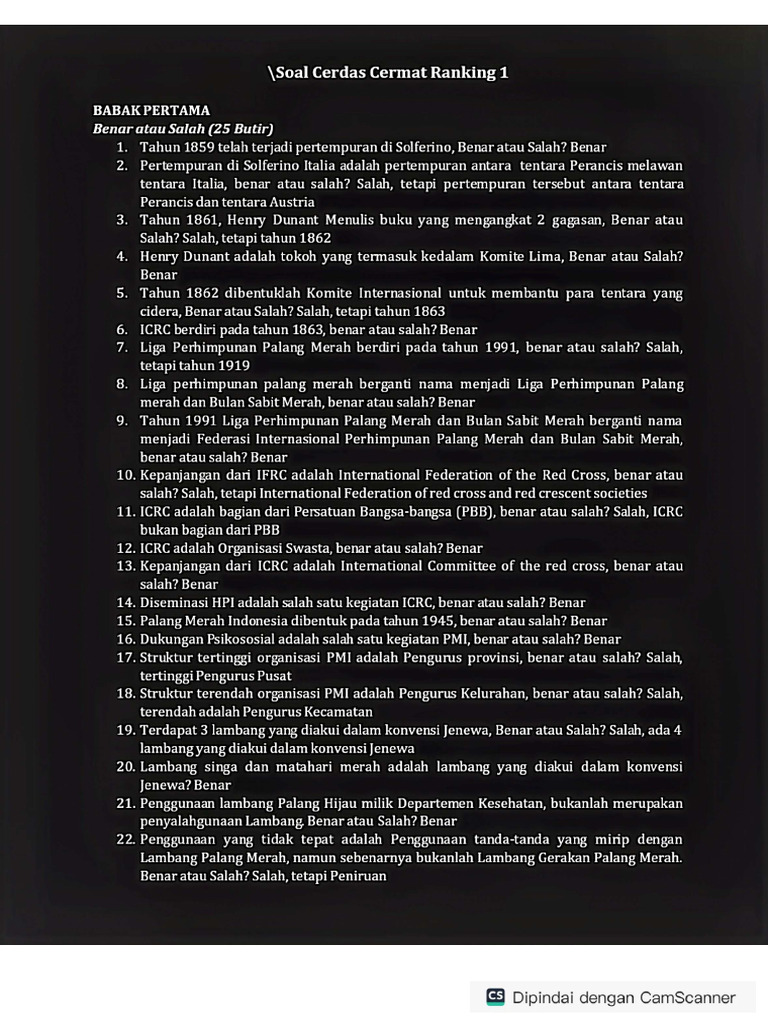 Soal Rangking 1 PDF Soal Rangking 1 PDF
