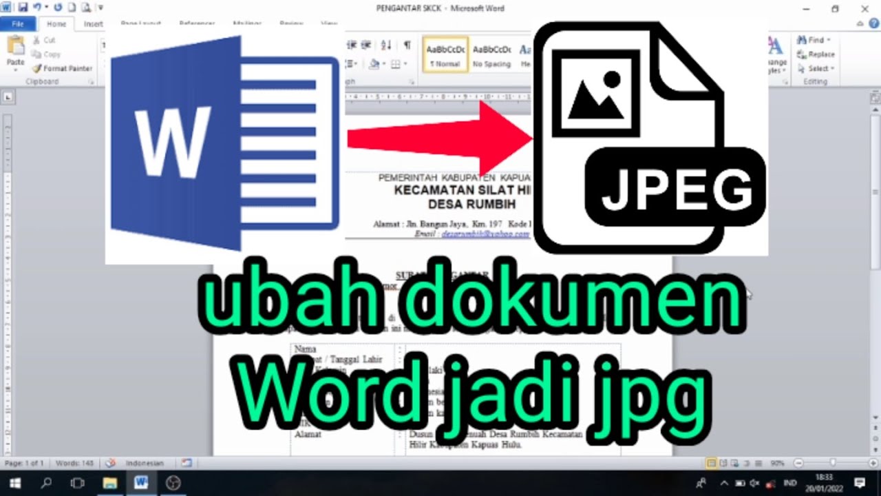 Cara mengubah file Word jadi JPG - YouTube Cara mengubah file Word jadi JPG - YouTube